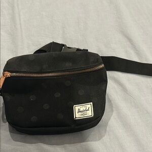 Herschel Supply Company Black Belt Bag with Adjustable Strap